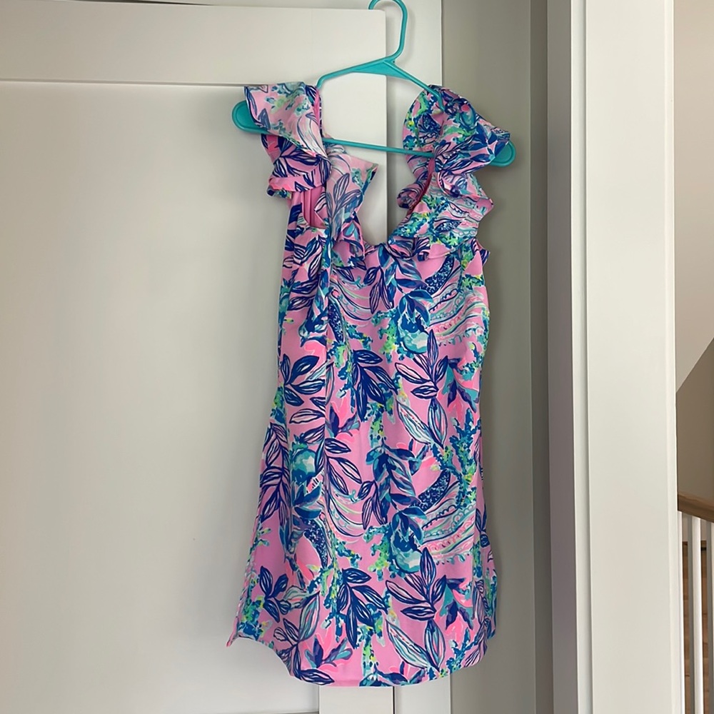 Lilly Pulitzer Size 4 Linwood Romper in Lilac Rose